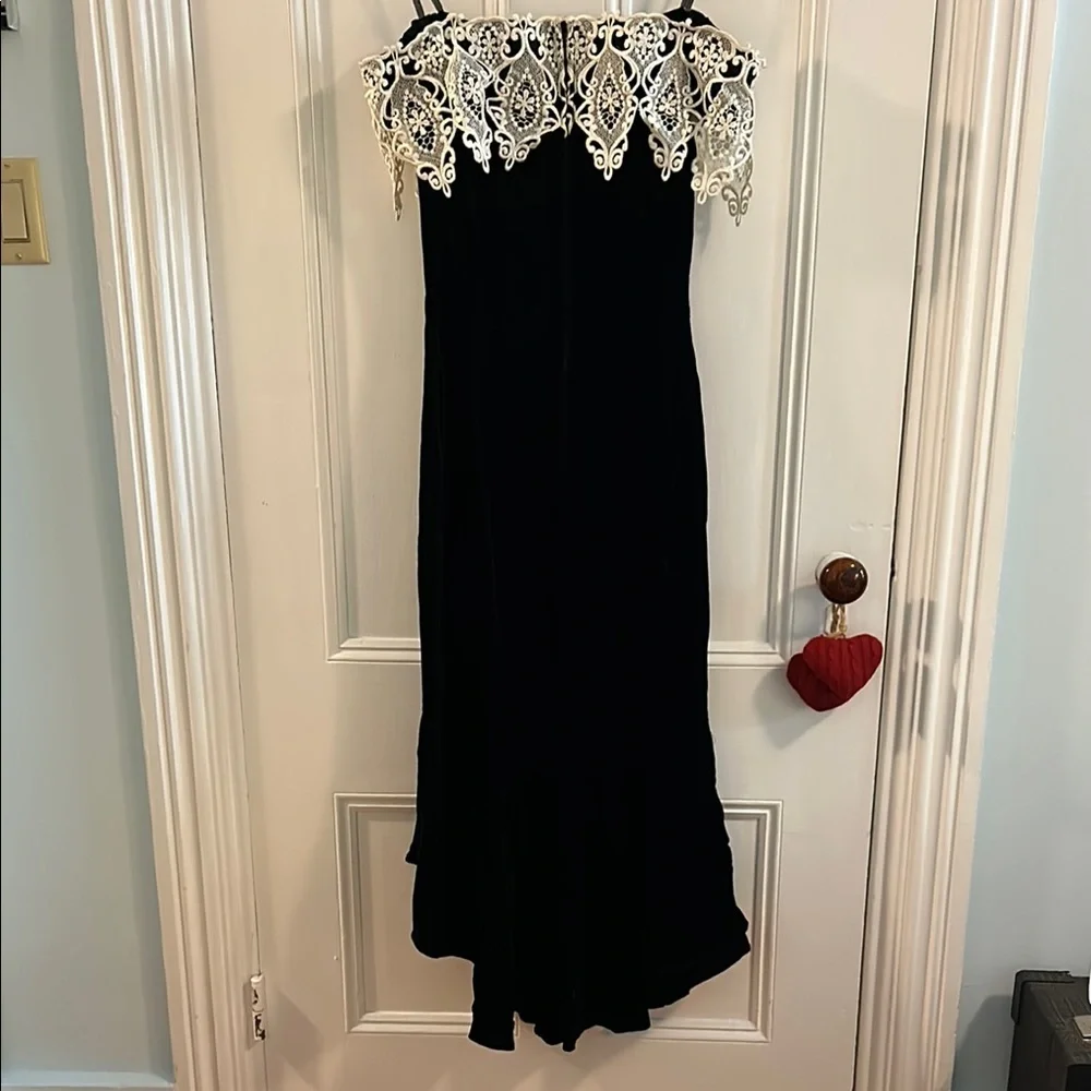 Scott McClintock Black and White High Low Dress - Picture 6 of 10